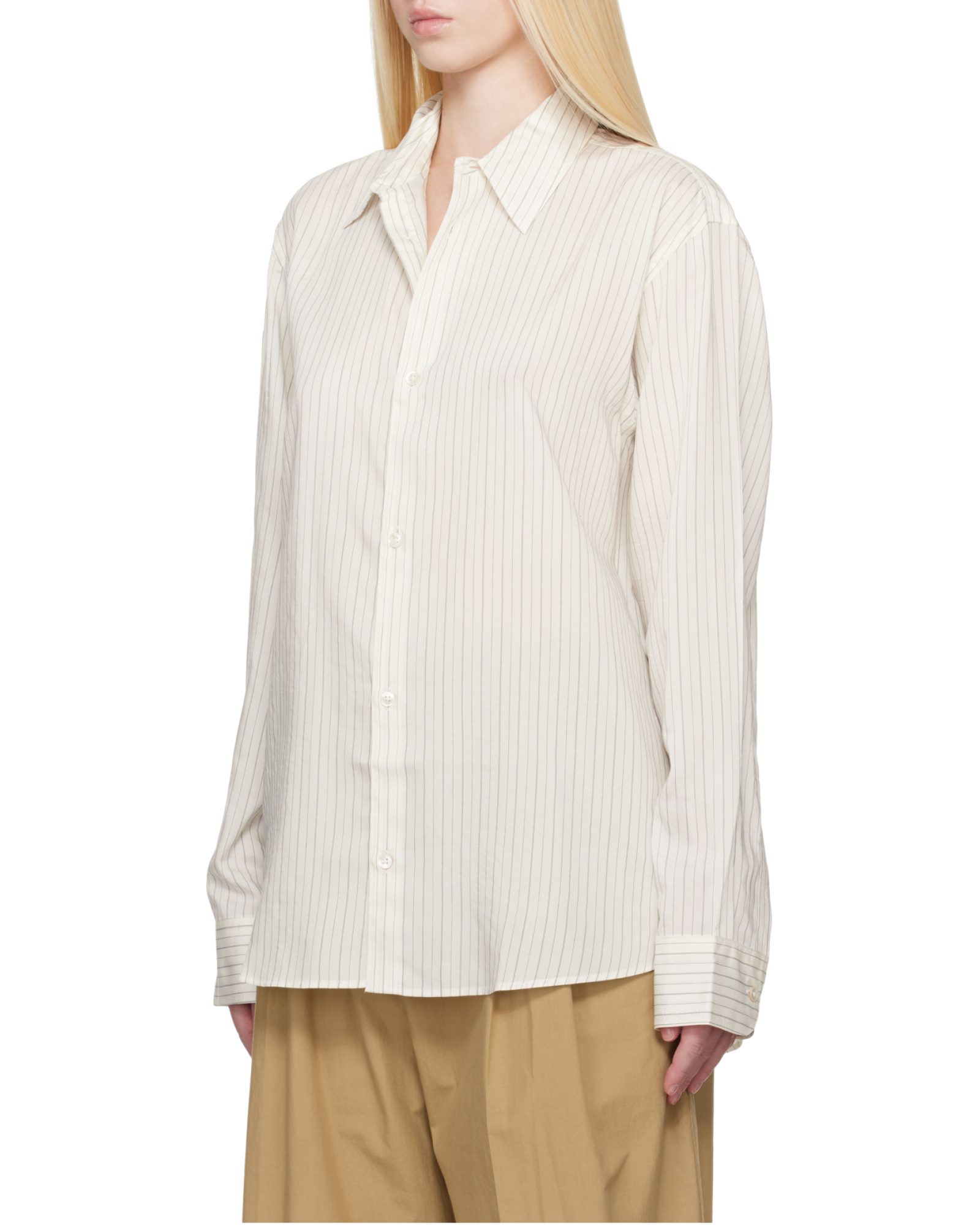 Studio Nicholson Striped Silk Shirt