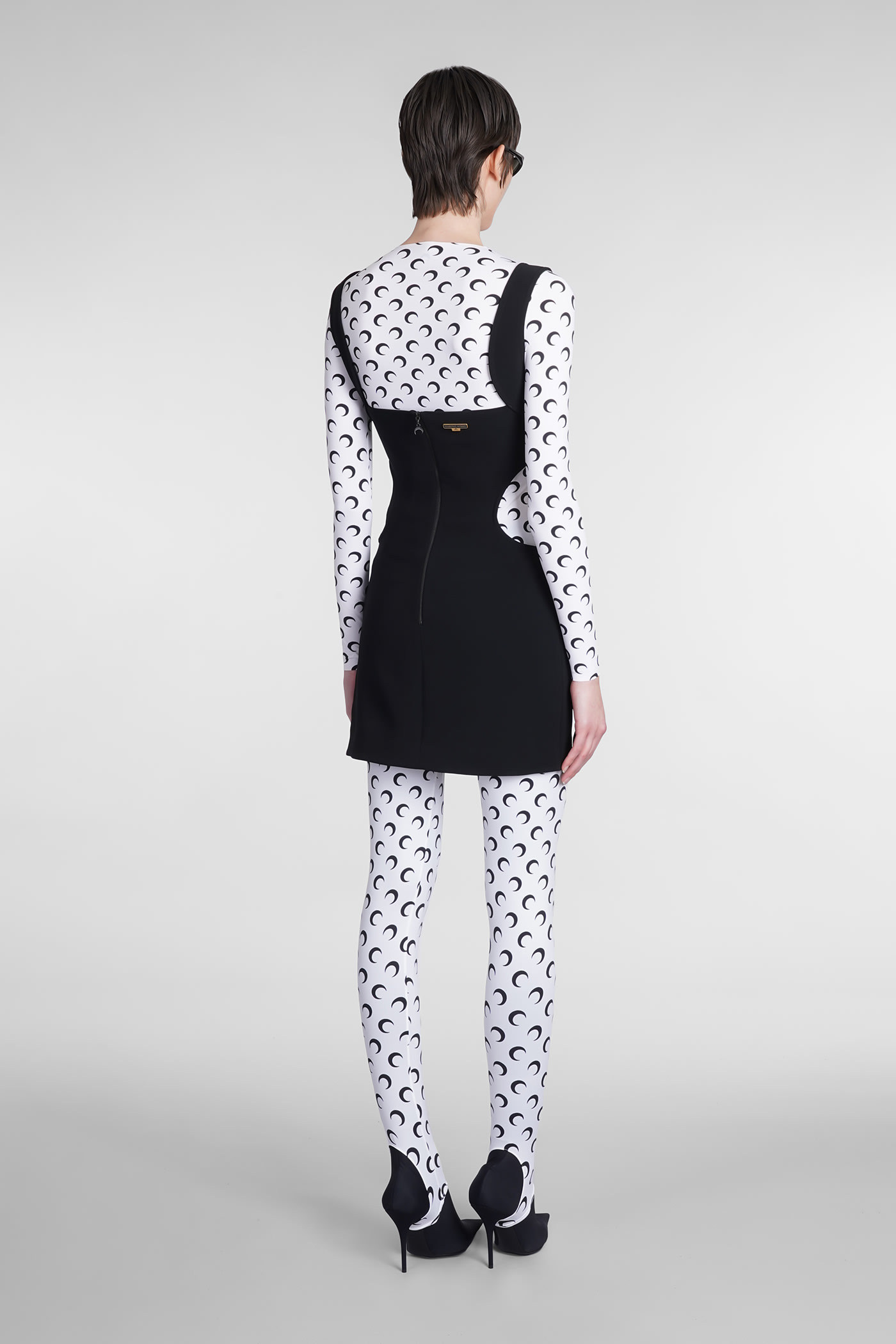 Marine Serre Dresses In Black