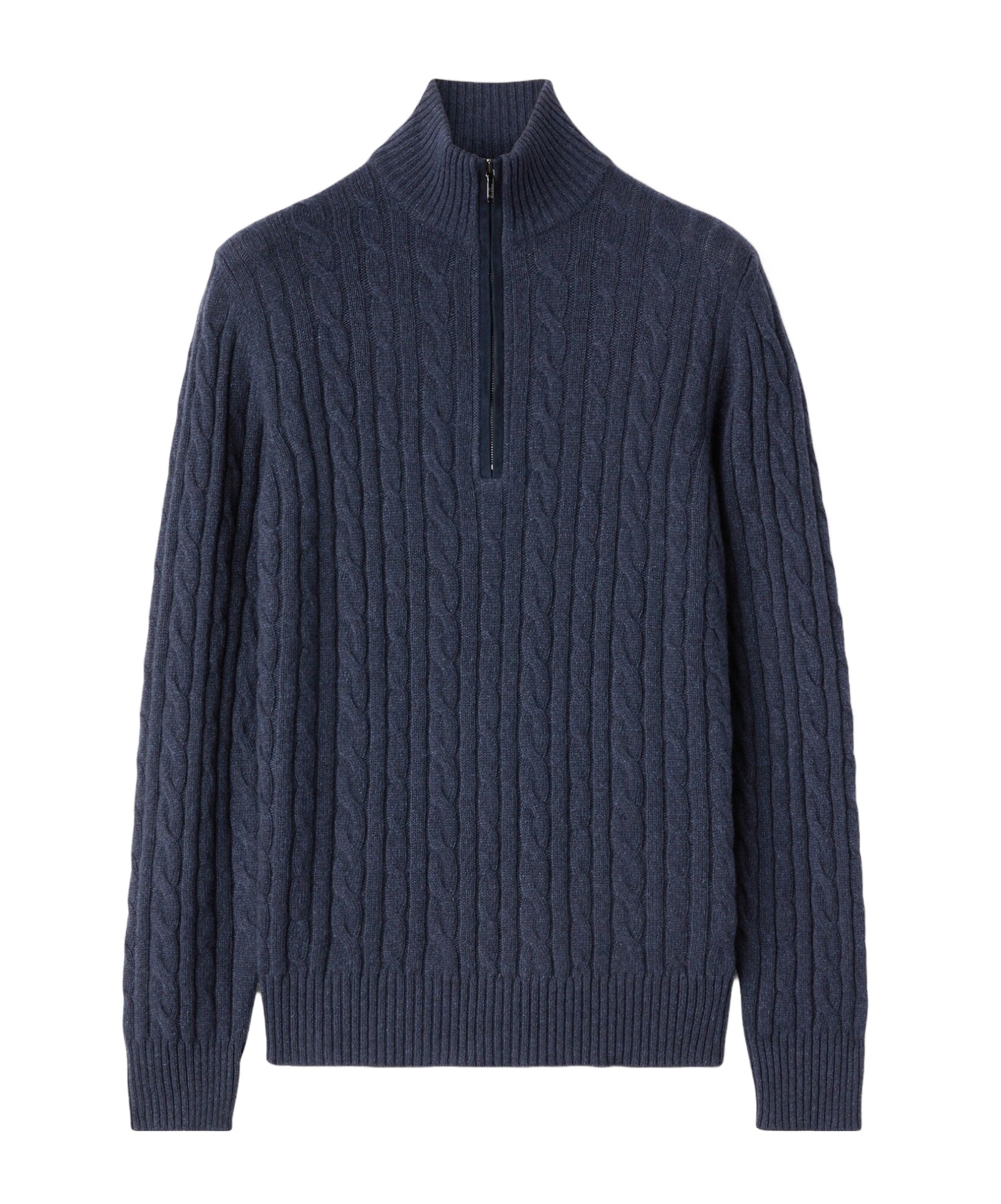 Loro Piana Cashmere Cable Knit Sweater In Black