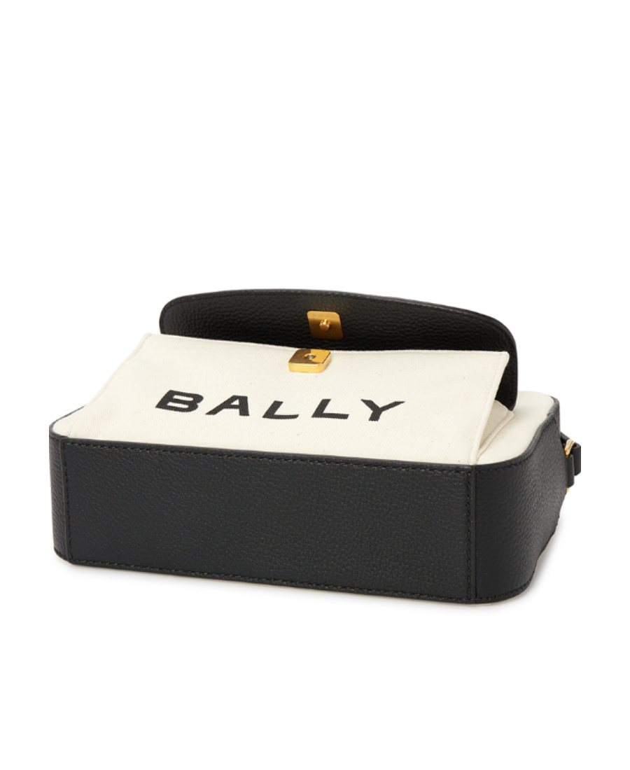 Shop Bally Logo Shoulder Bag In White