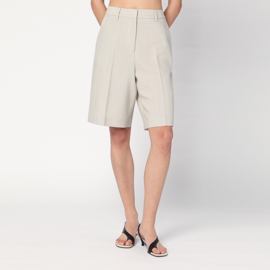 Golden Goose Belt Loop Shorts In Beige