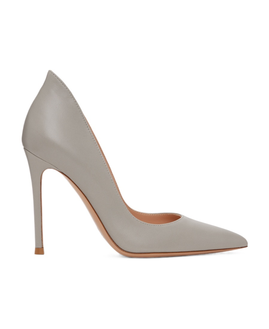 Gianvito Rossi Gray Ellipsis 105 Heels In Gray