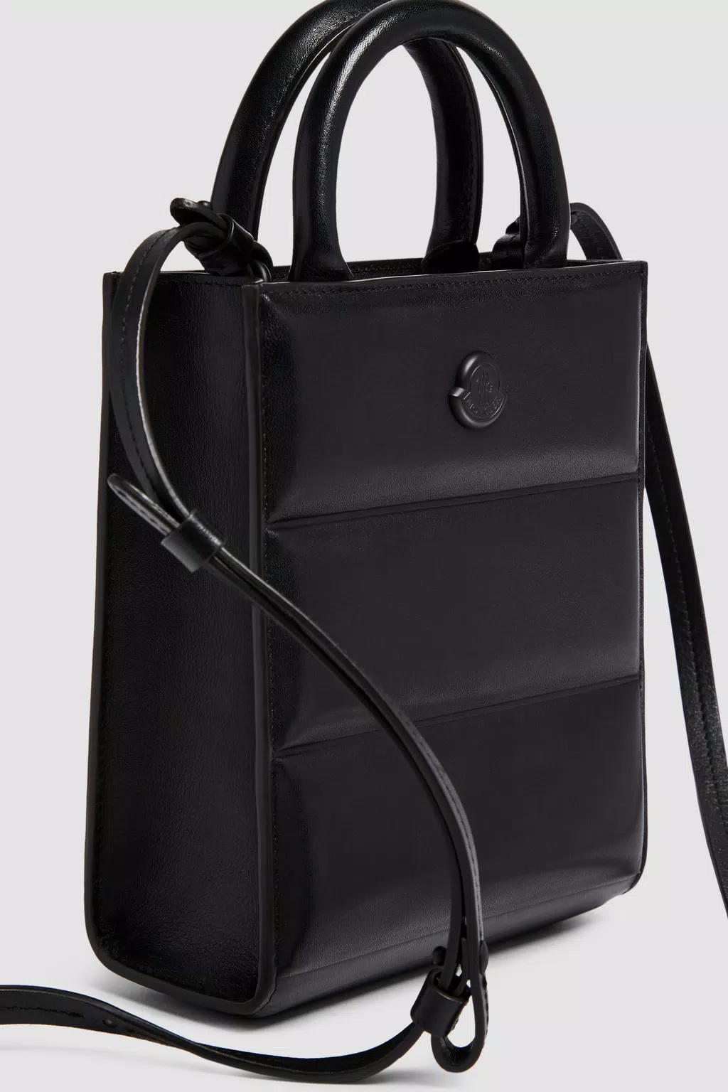 MONCLER DOUDOUNE LEATHER MINI TOTE BAG
