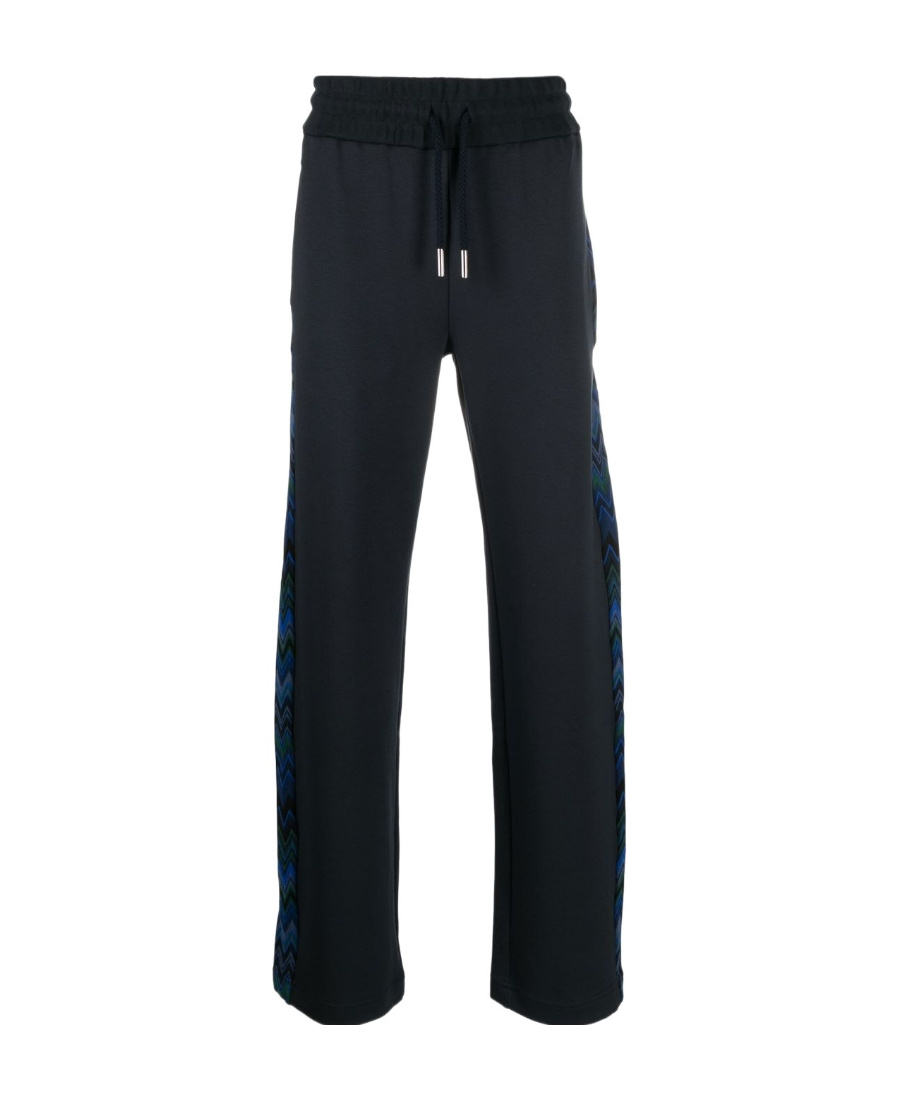 Missoni Zigzag Side-stripe Track Pant In Black