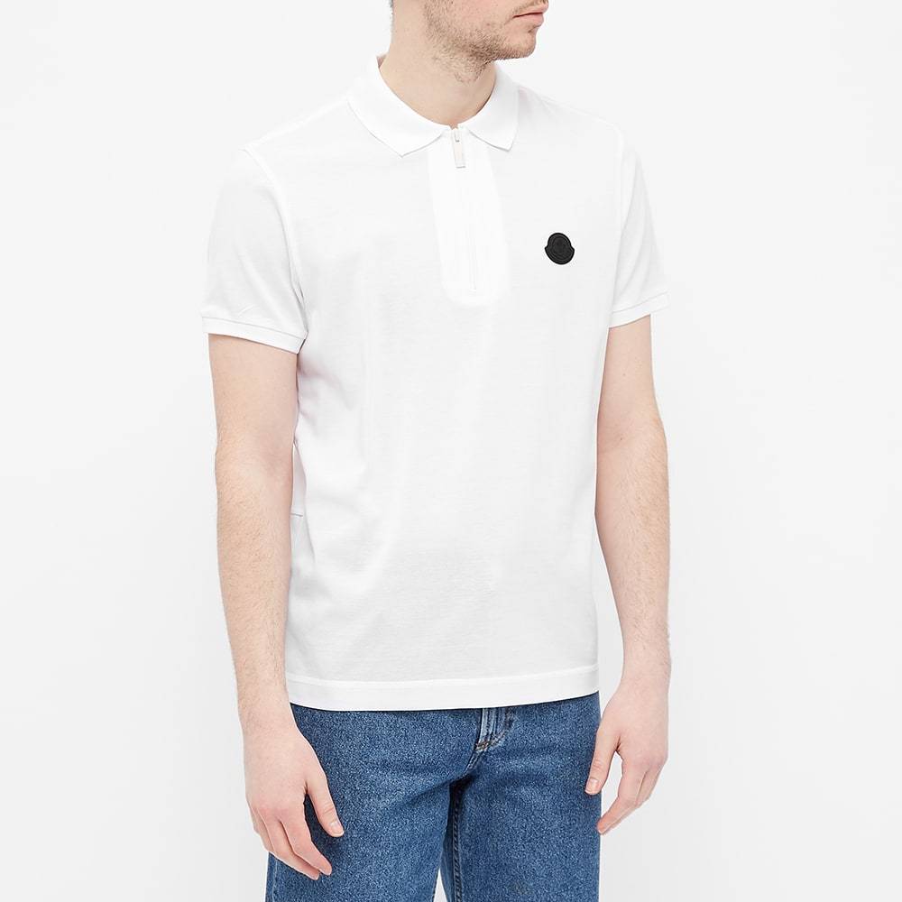 Moncler Classic Cotton Polo T-shirt In White