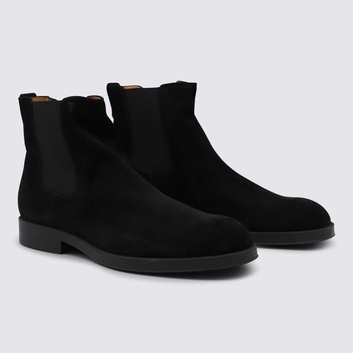 Tod's Elastic-panel Suede Chelsea Boots In Black