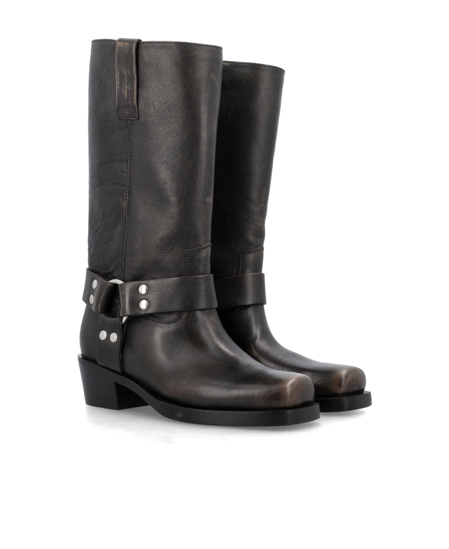 Shop Paris Texas Roxy 40mm Leather Cowboy Boots In Black