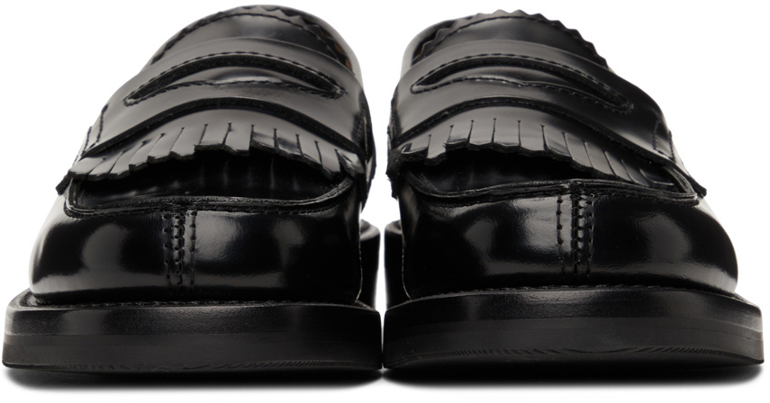 Our Legacy Fringed Slip-on Loafers In Black