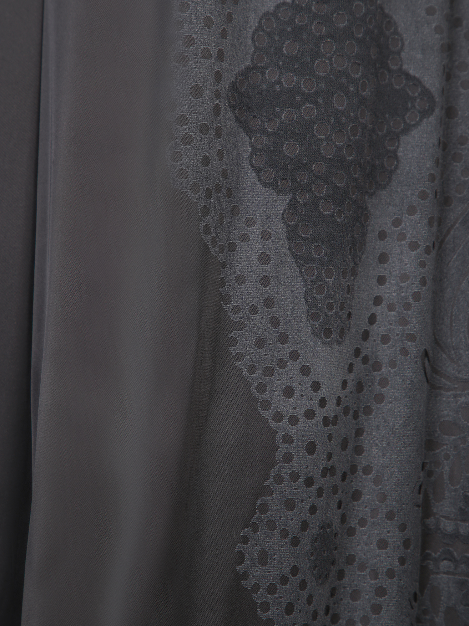 La Doublej La Double J Wide-leg Black Trousers With Pattern In Black