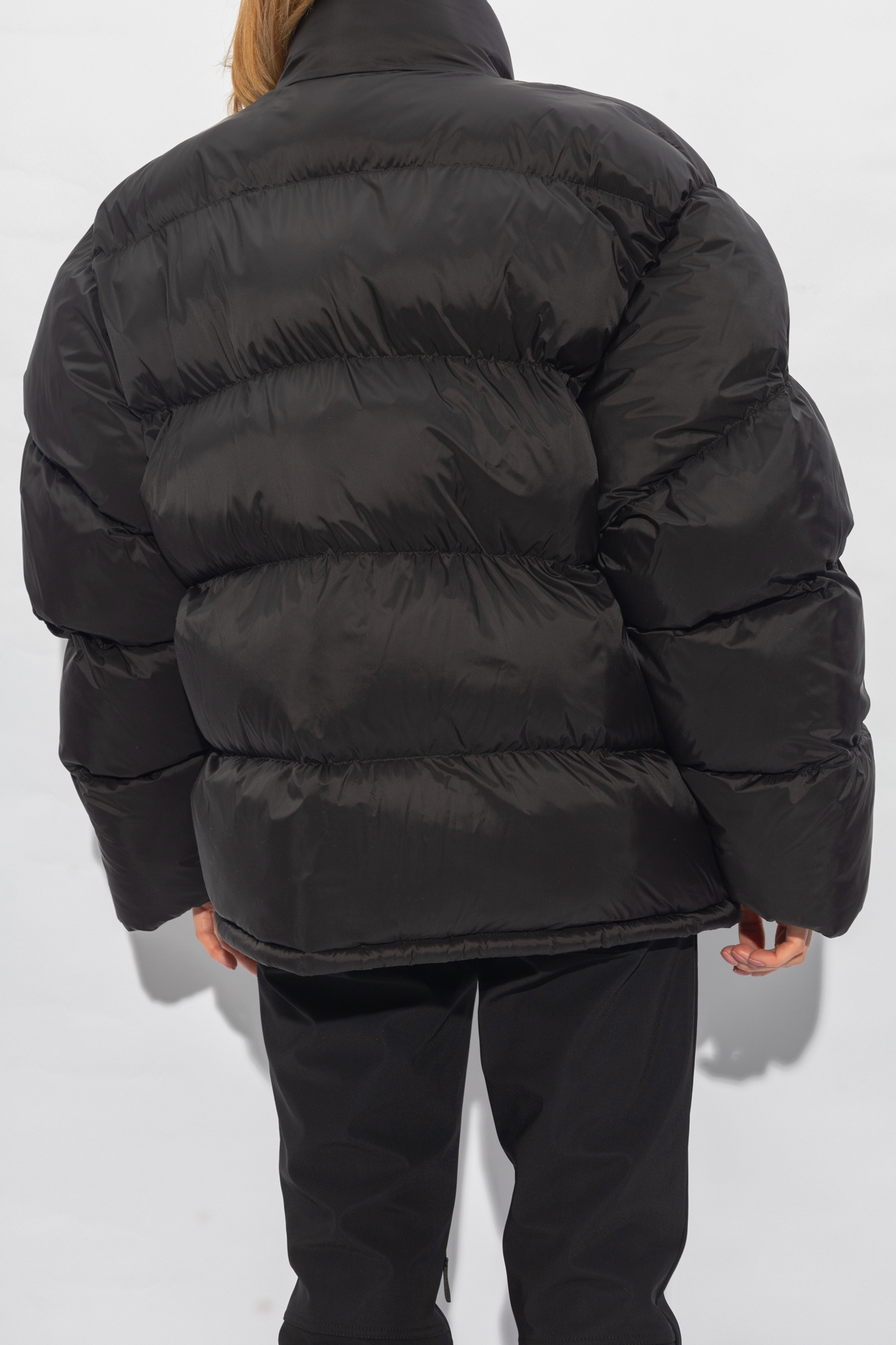 Balenciaga 3b Sports Icon Down Padded Jacket In Black