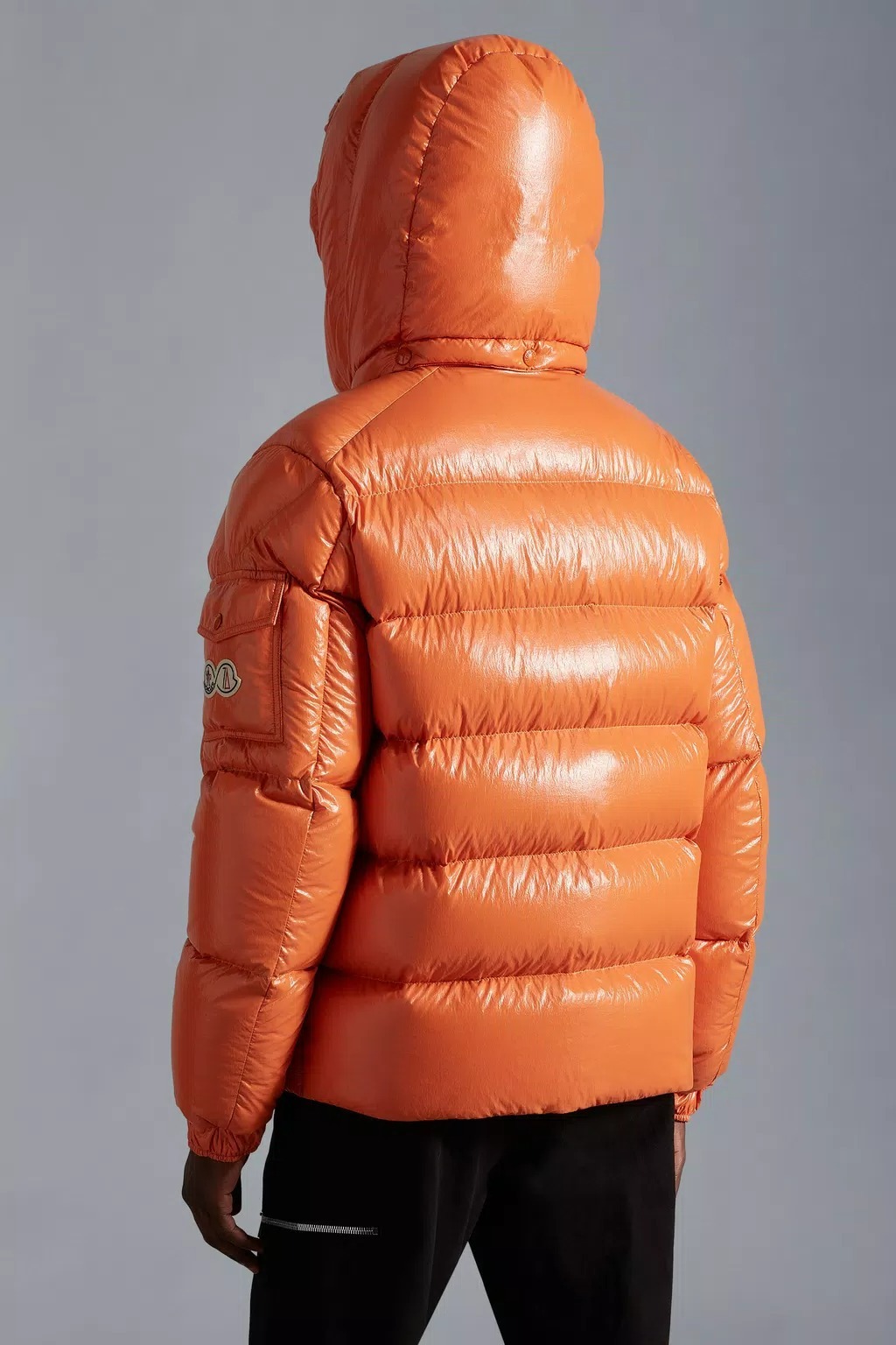 Moncler Maya 70 Short Style Down Jacket In Orange