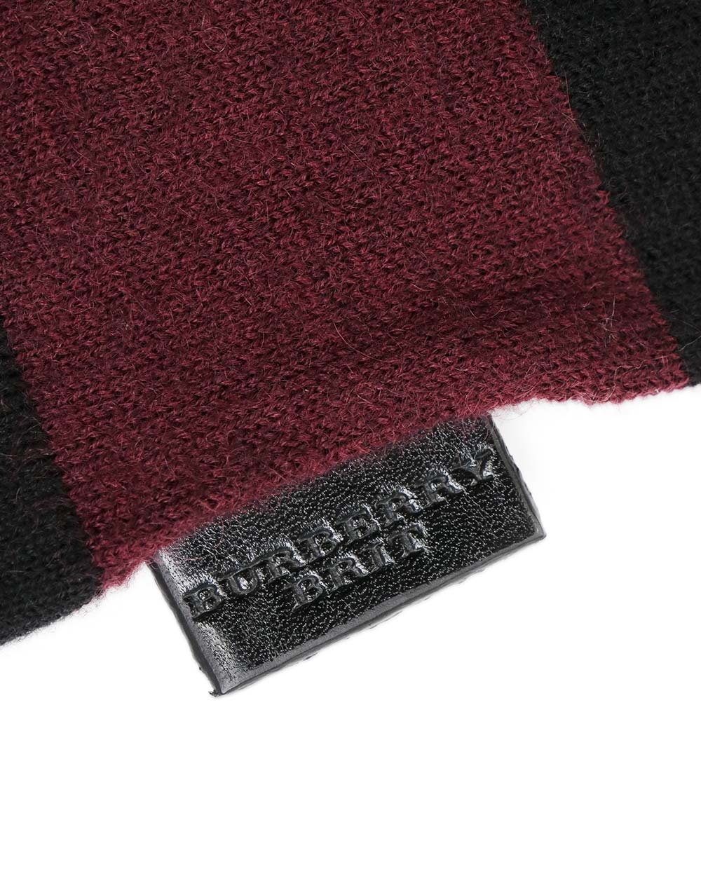 BURBERRY ROUND-NECK STRIPED SHORT-SLEEVED PULLOVER