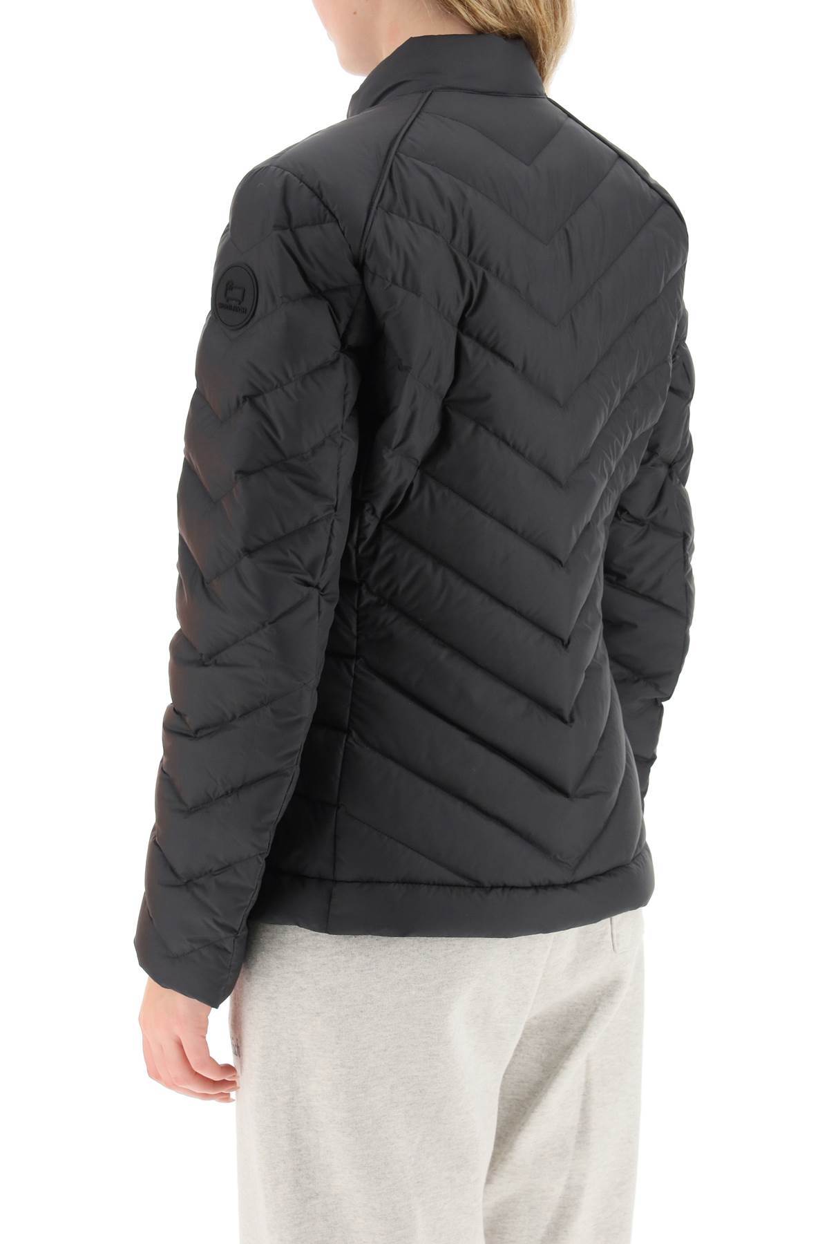 Woolrich Emblem Cotton Suit In Black