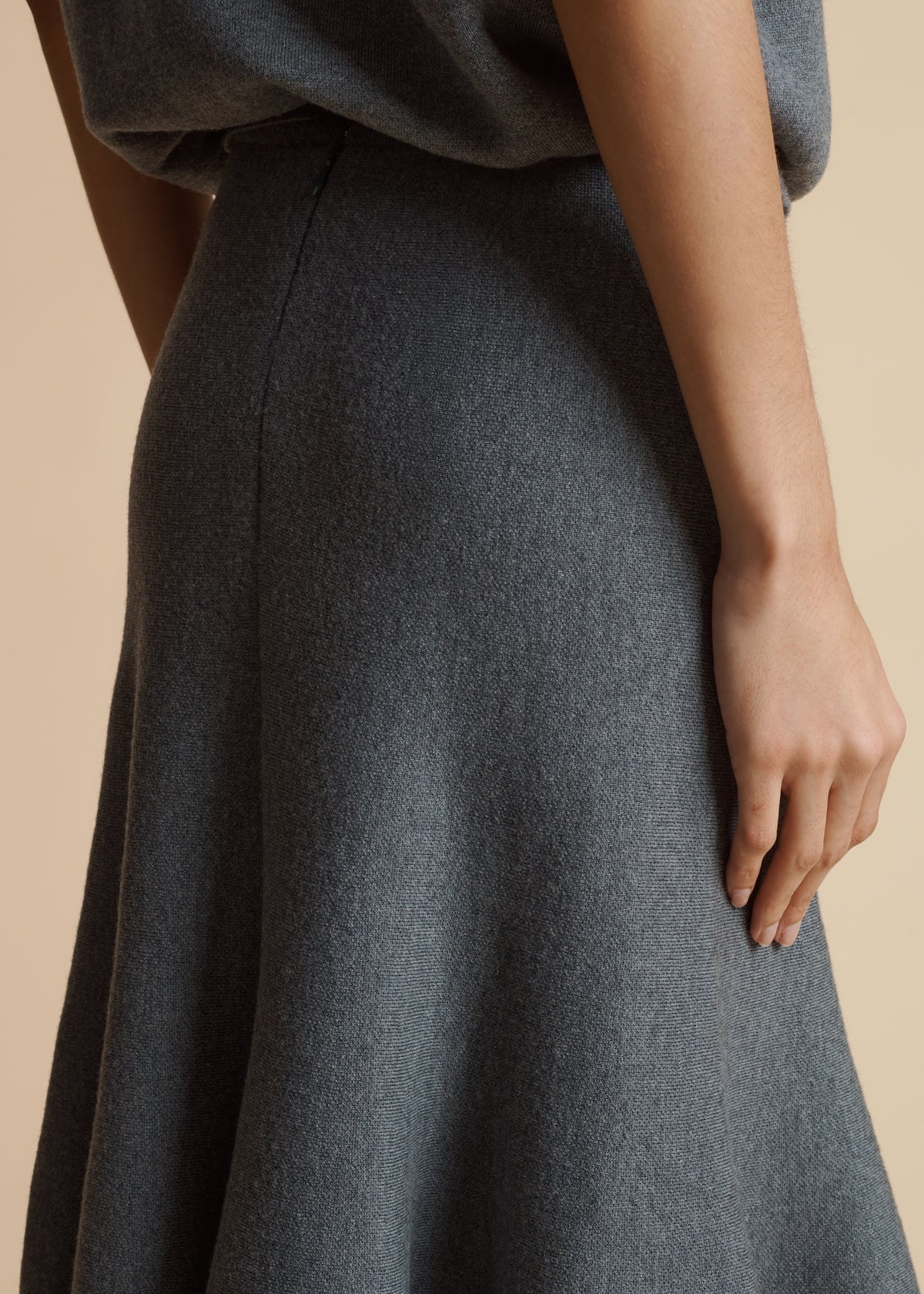 Shop Khaite Odil Midi Skirt In Black