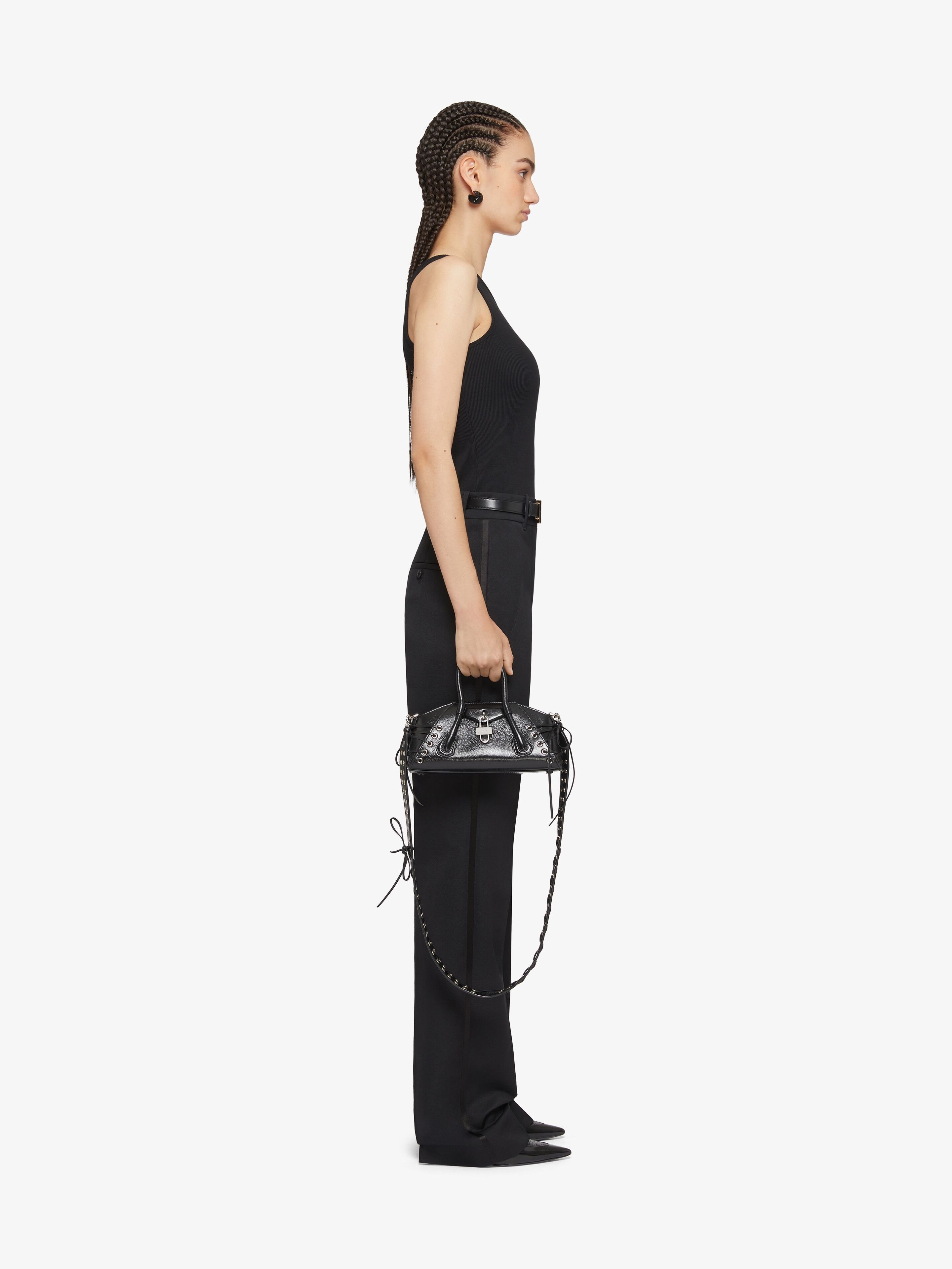 GIVENCHY ASYMMETRIC TOP IN COTTON WITH CHAIN DETAIL