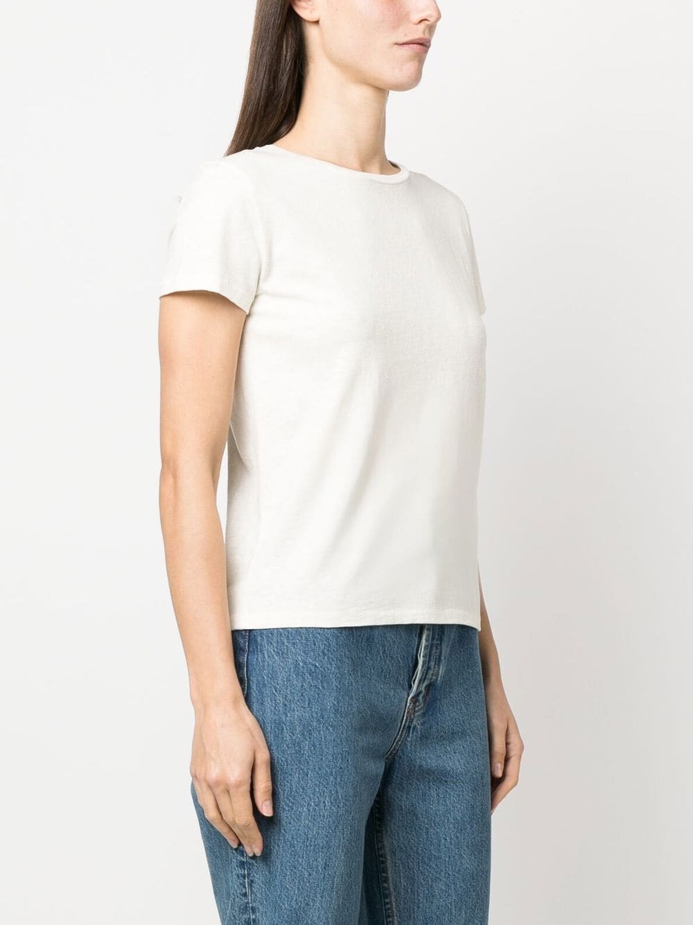 CLOSED SHORT-SLEEVE COTTON T-SHIRT 