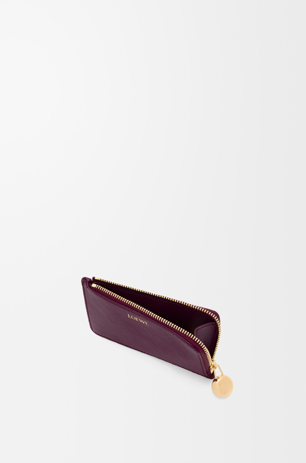 Loewe Zipper Card Holder In Purple