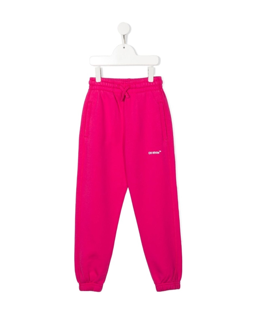 Shop Off-white Logo-print Track Pants In Pink