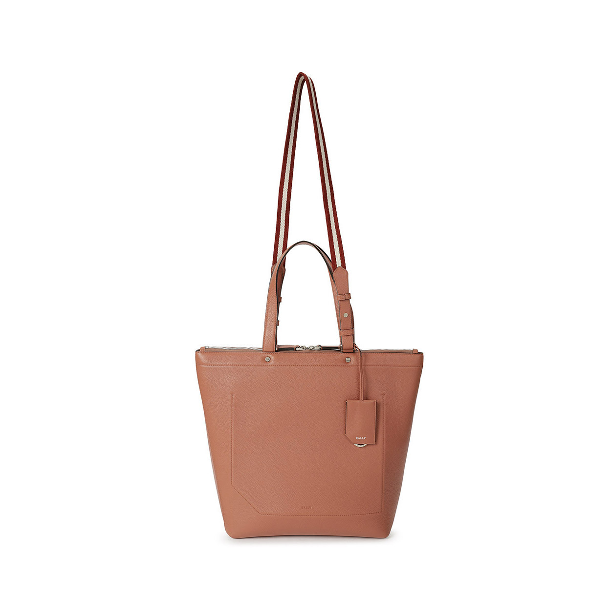 Bally Logo Details Handbag In Brown