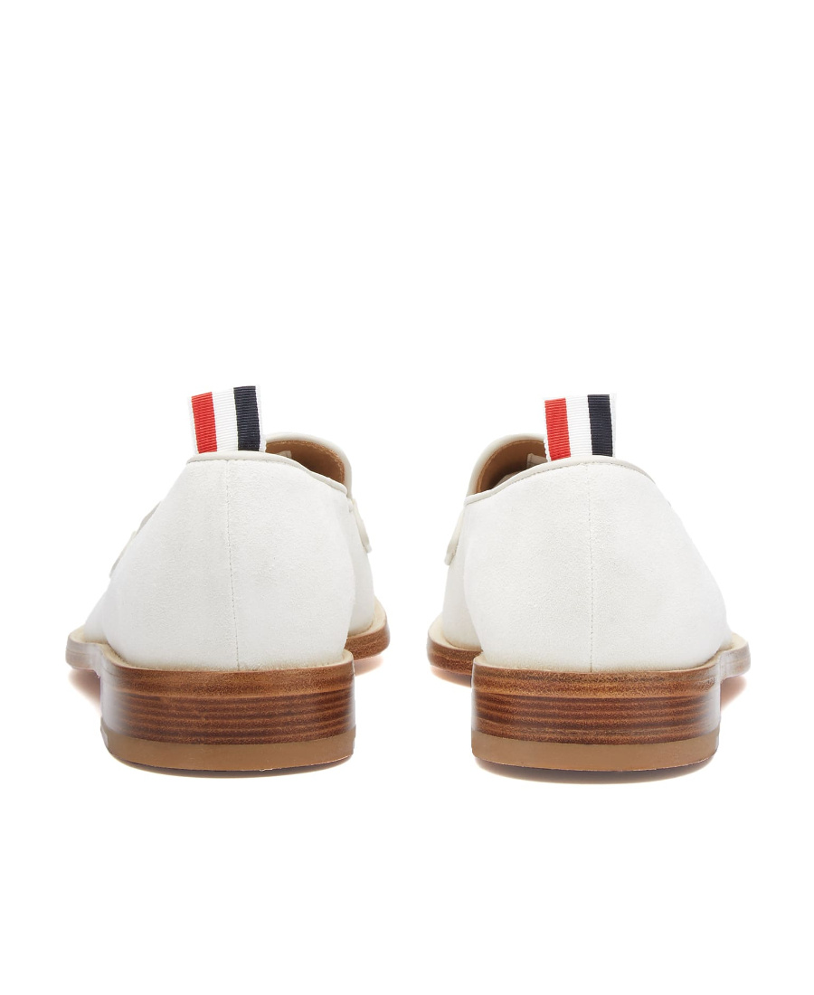 Thom Browne Penny Loafer Shoes In White