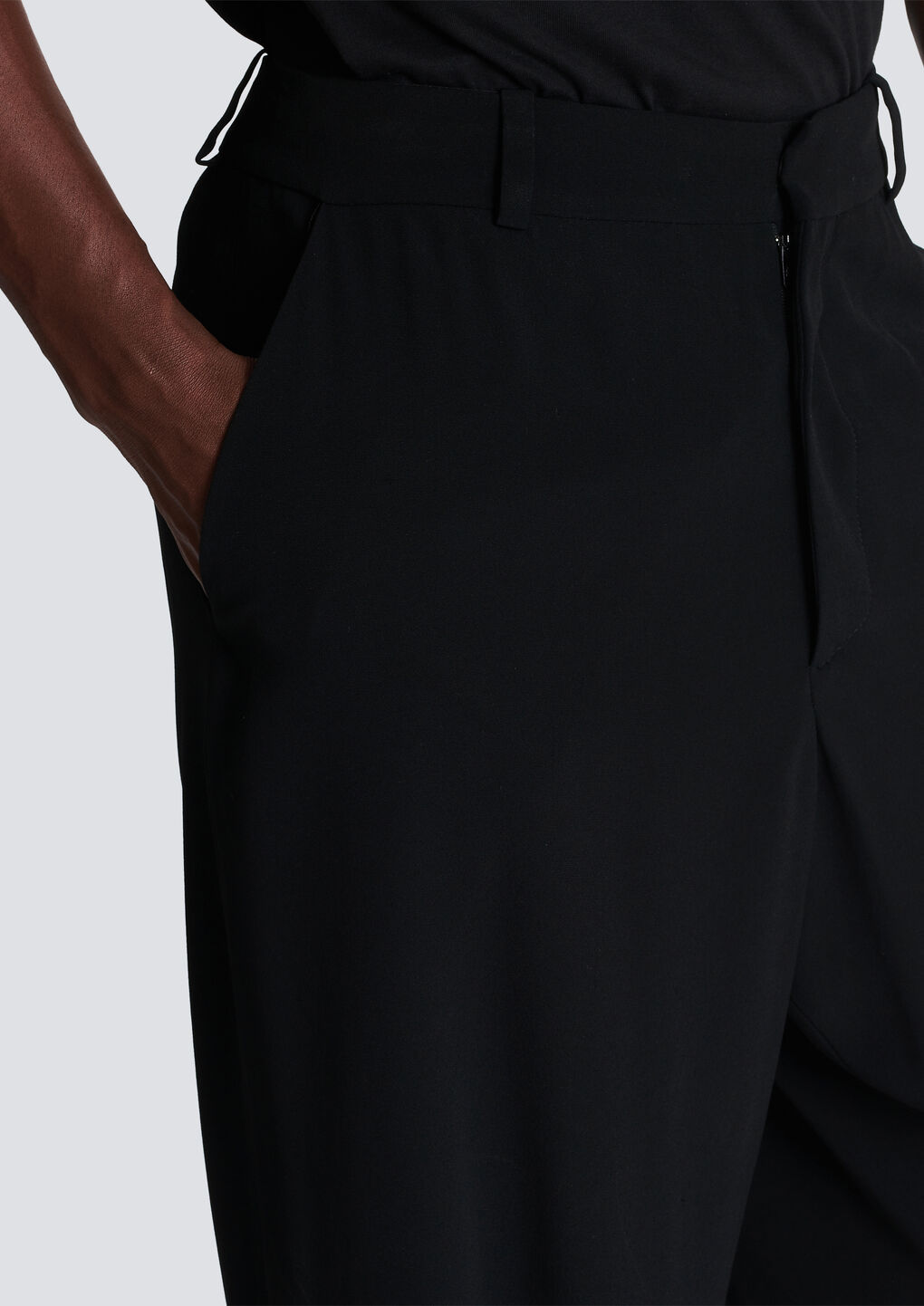 BALMAIN BALMAIN CREPE TAILORED TROUSERS