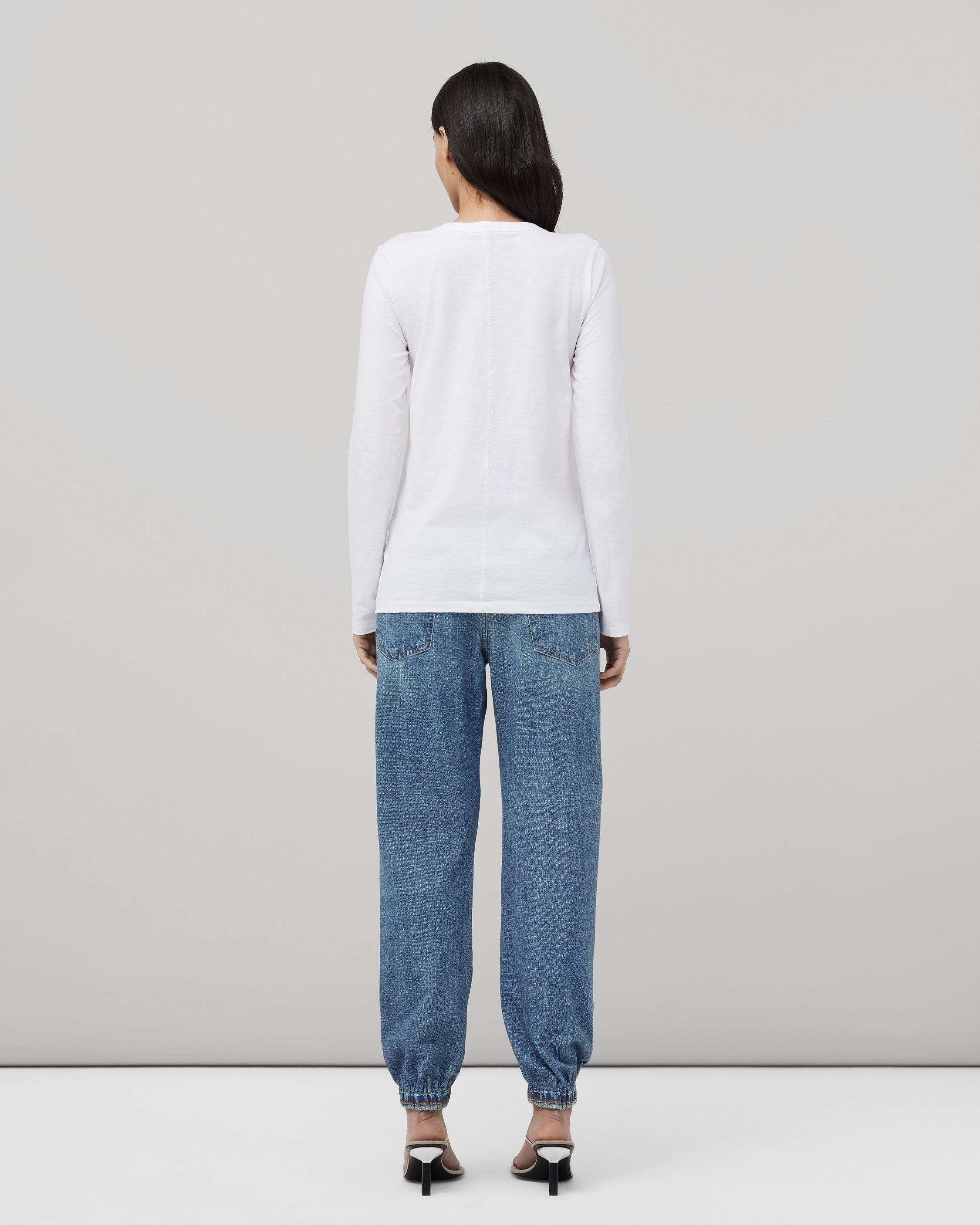 Rag & Bone Logo Round-neck T-shirt In White