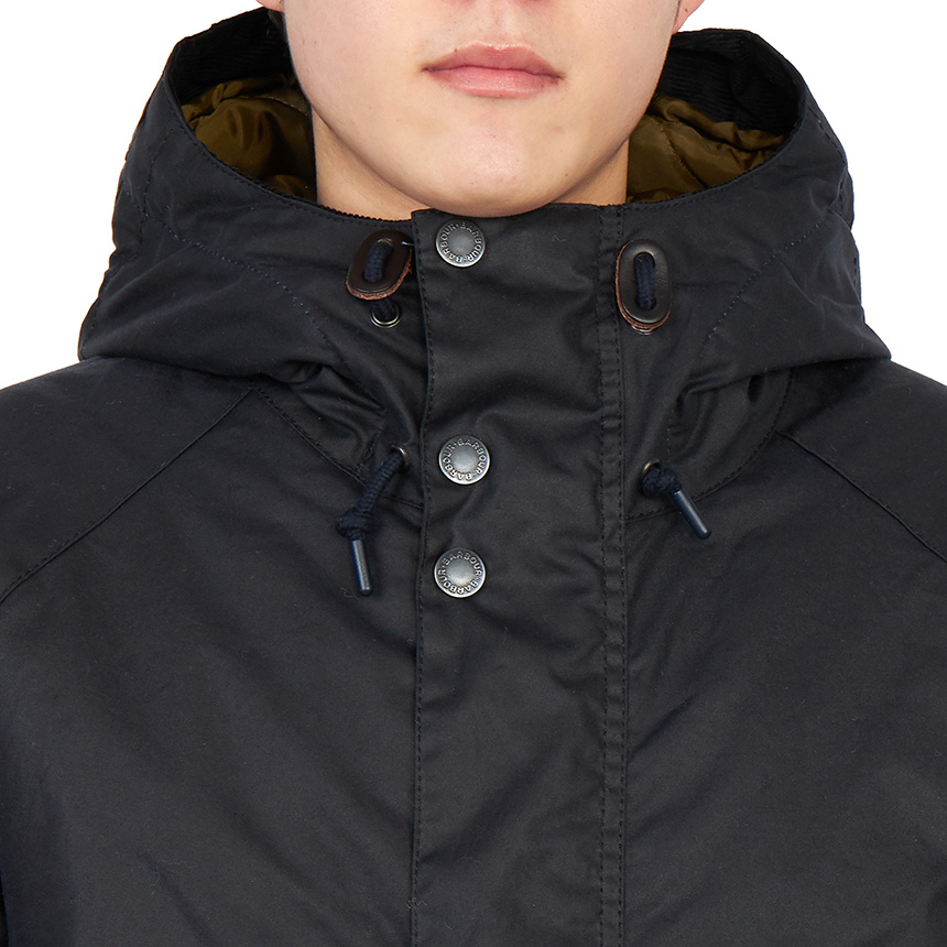Shop Barbour Long-sleeved Casual Jacket In Black