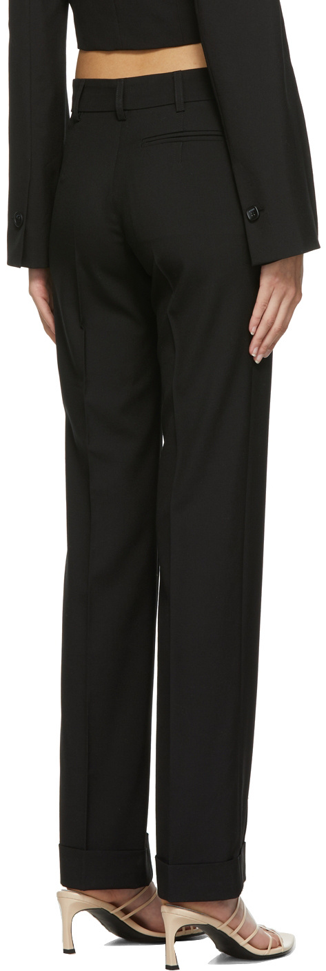 Jacquemus Black 'le Pantalon Fresa' Trousers In Black