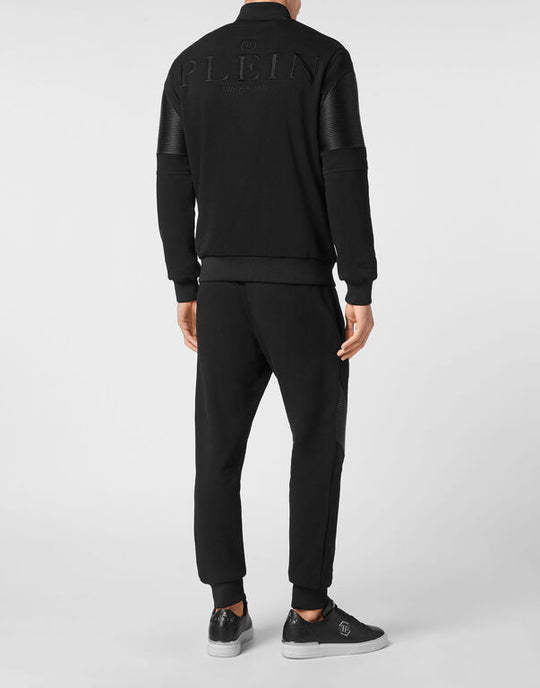 Philipp Plein Long-sleeved Sportswear And Trouser Sets In Black