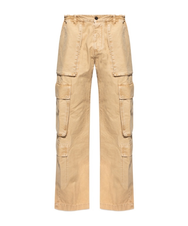 Dsquared2 Panelled Multi-pocket Cargo Trousers In Nude