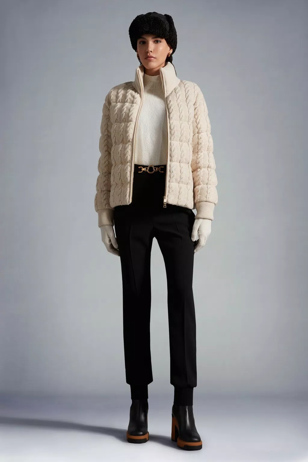 MONCLER CRÊPE TROUSERS 