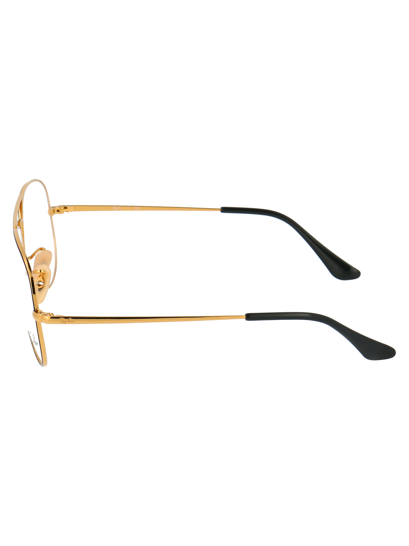 Ray Ban Large Frame Flat Mirror In White