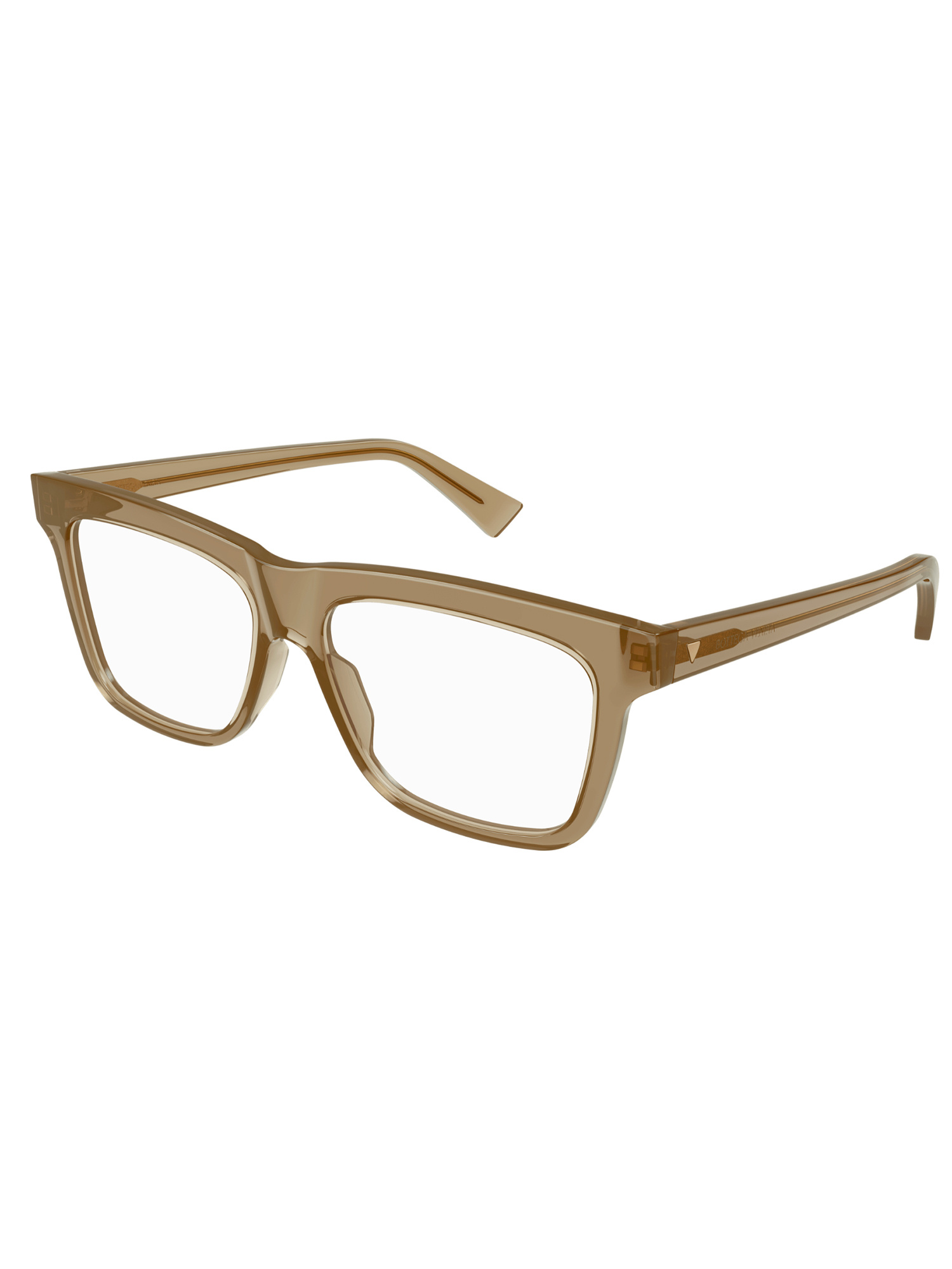Bottega Veneta Logo Flat Mirror In Brown