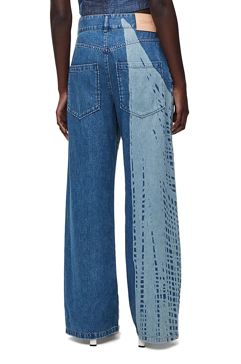 Loewe Belt-loop Jeans In Blue