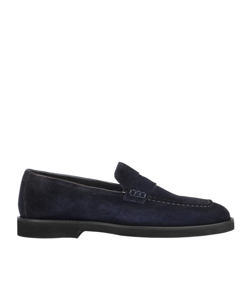 Doucal's Penny Slip-on Loafers In Black