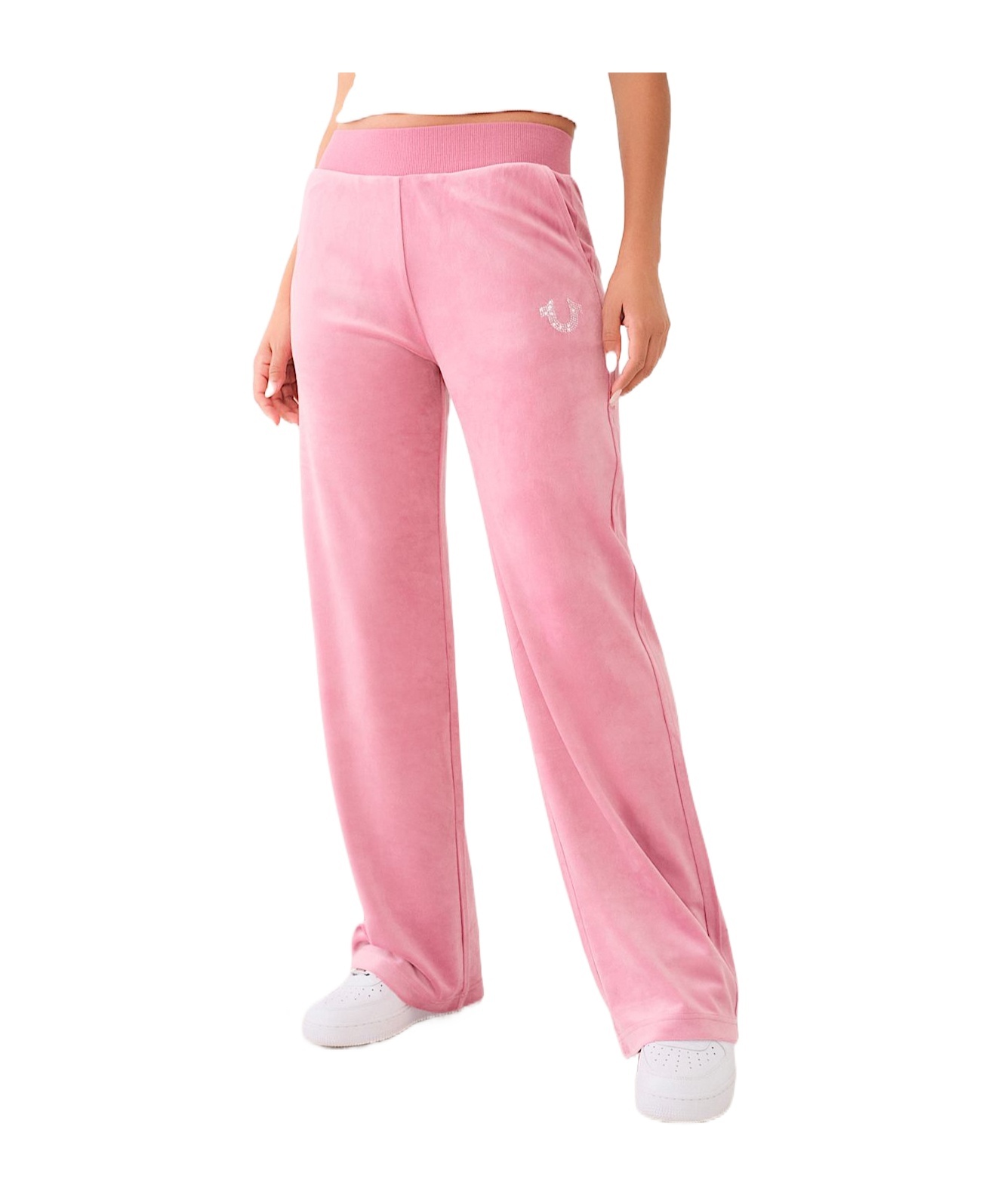 TRUE RELIGION CRYSTAL STRAIGHT LEG SWEAT PANT 