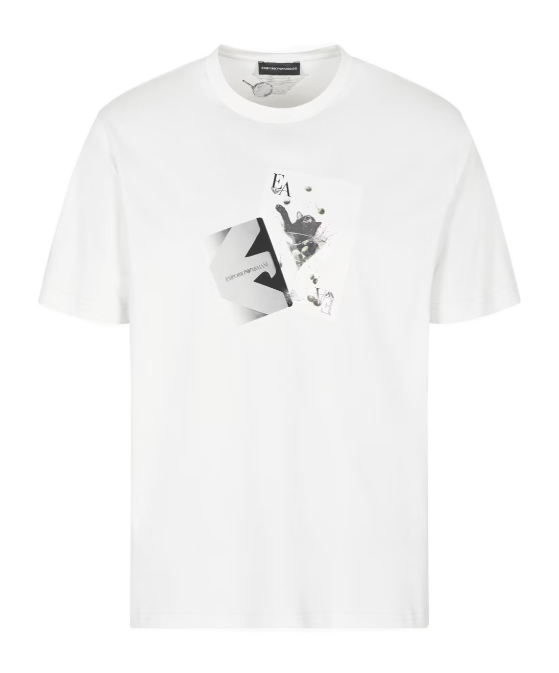 Emporio Armani Graphic-print T-shirt In White