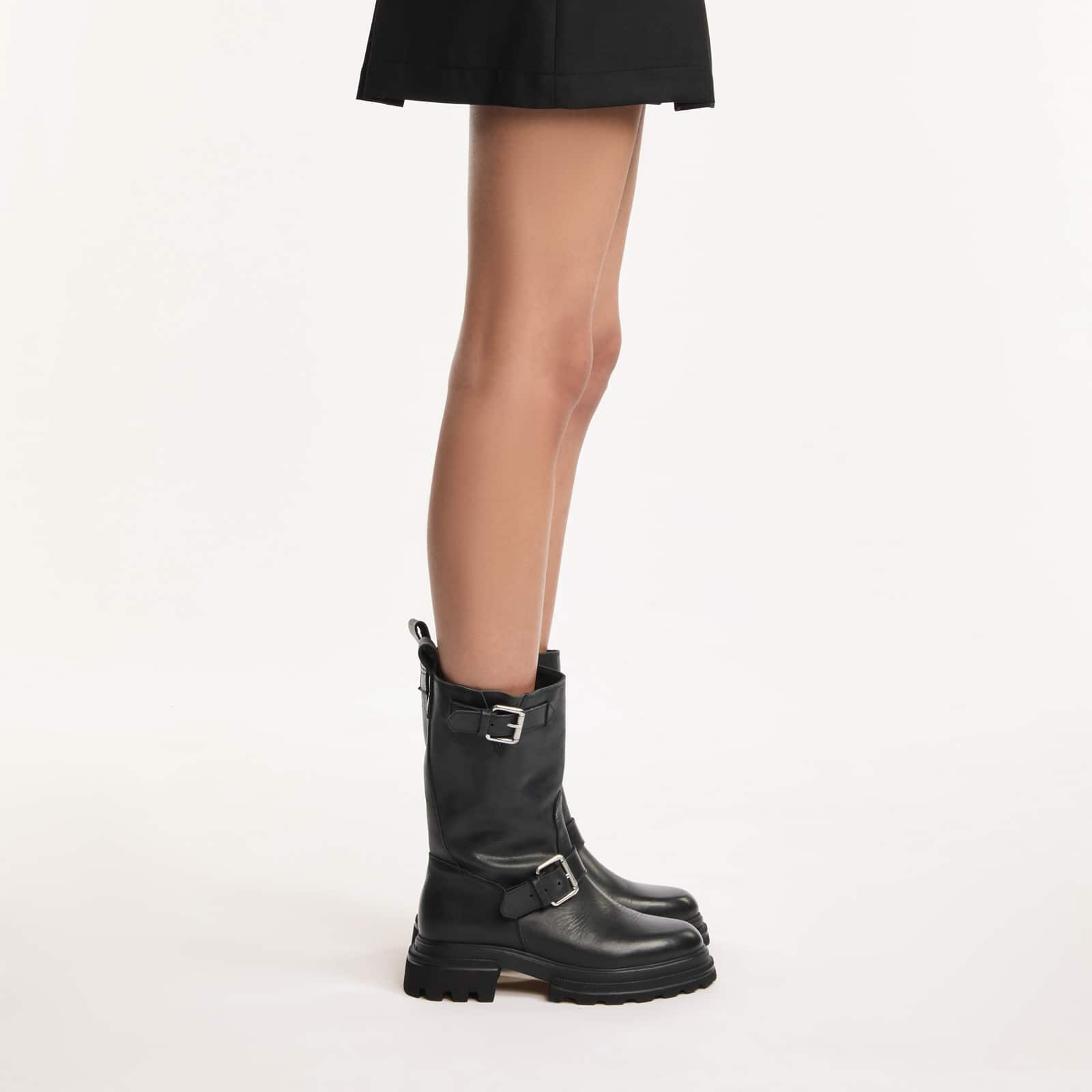 Hogan 10-storey Biker Boot In Black