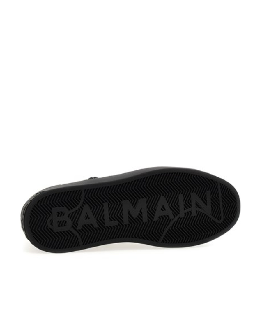 Balmain Black Low Top Sneakers In Black
