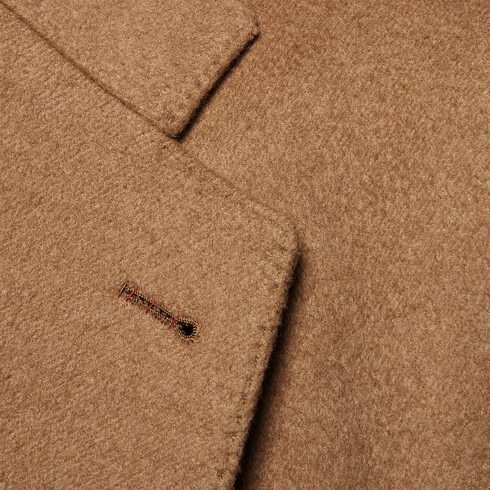 Gucci Single-breasted Camel Hair Coat In Brown