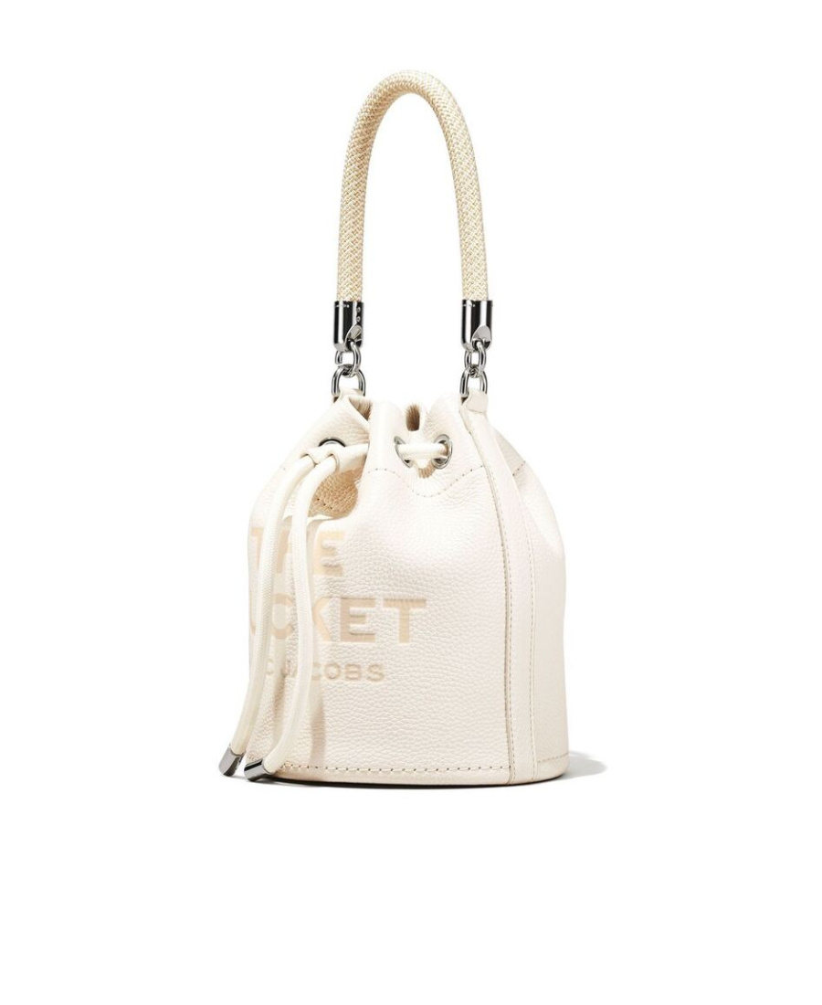 Marc Jacobs The Leather Bucket Bag In White
