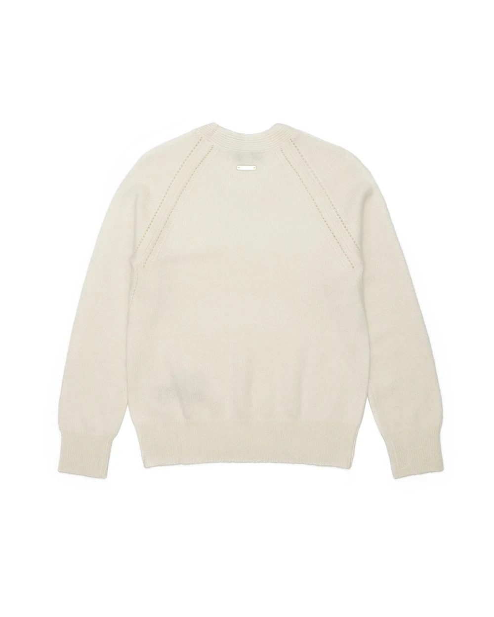 Burberry Logo Knitted Pullover In White