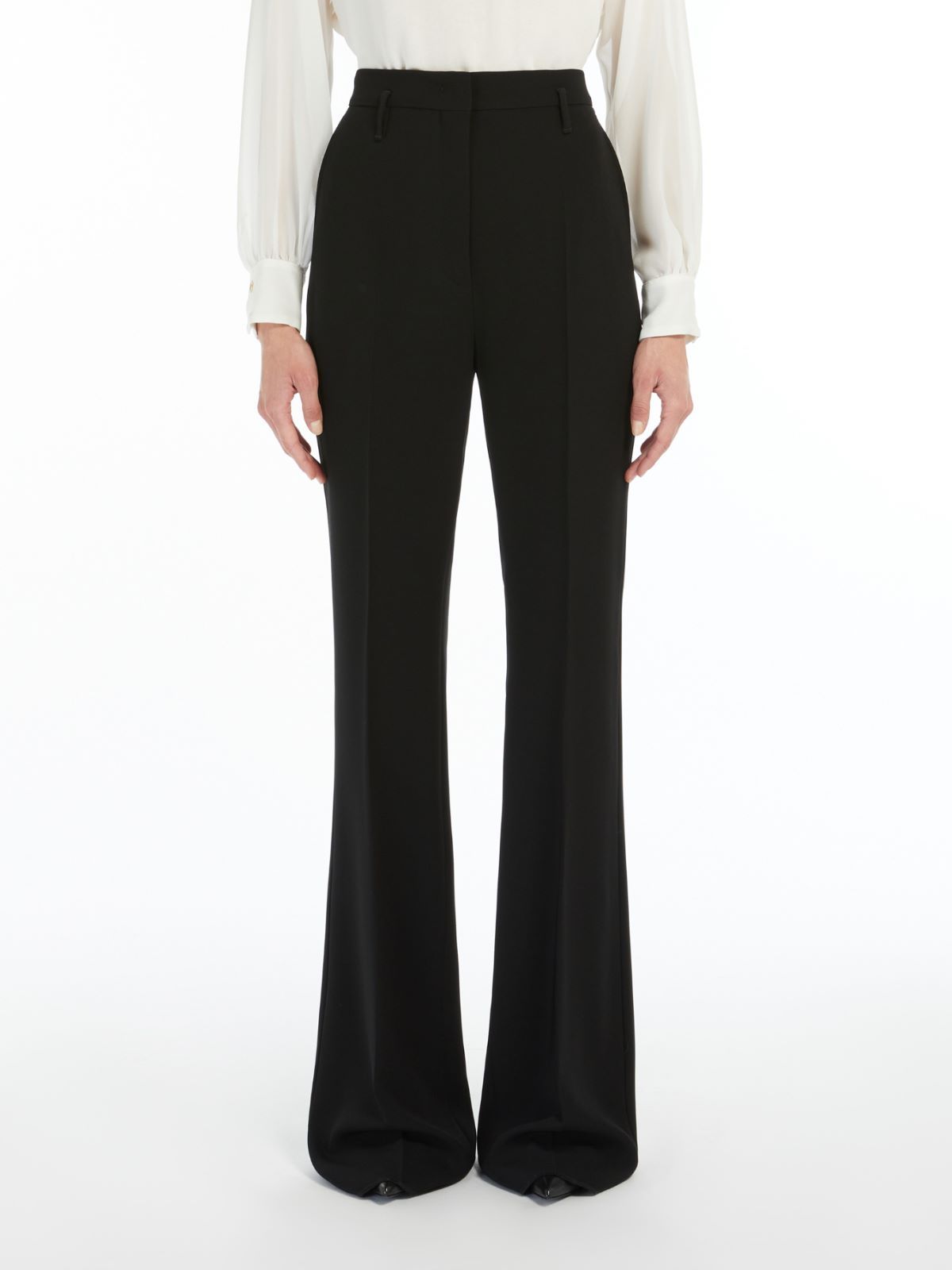 Max Mara Flared Cady Trousers