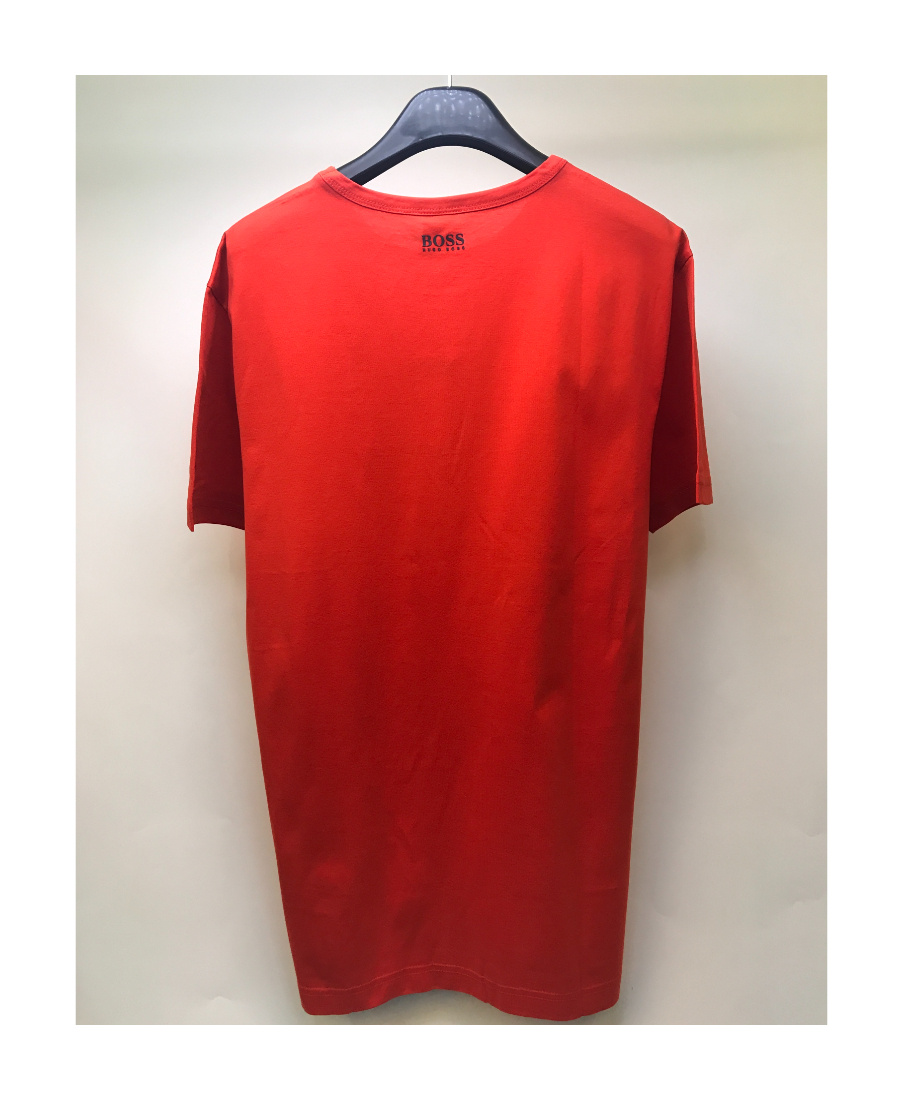 Hugo Boss Round-necked T-shirt In Red