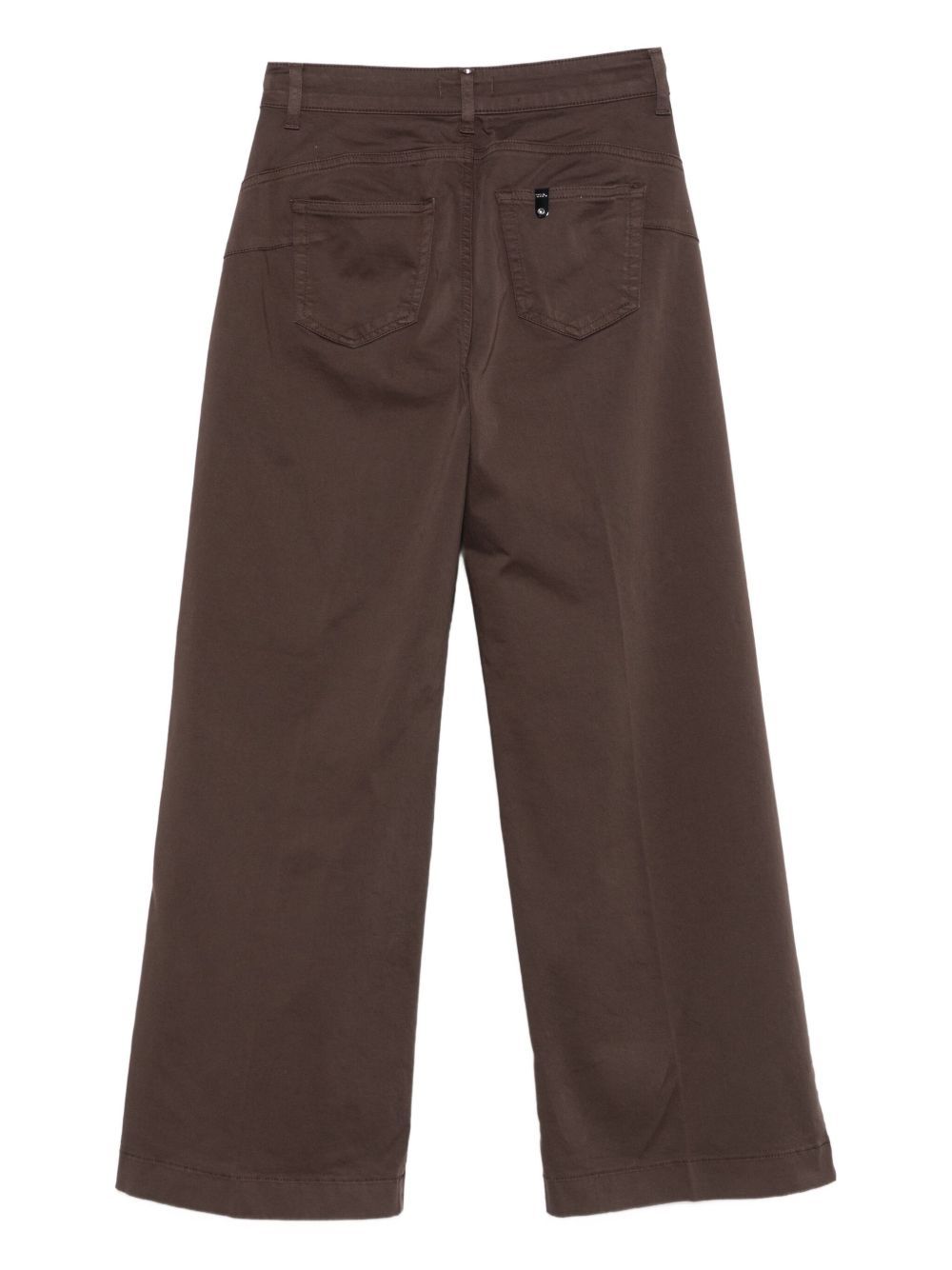 Liu •jo Wide-leg Brown Pants With Flattering Fit In Brown