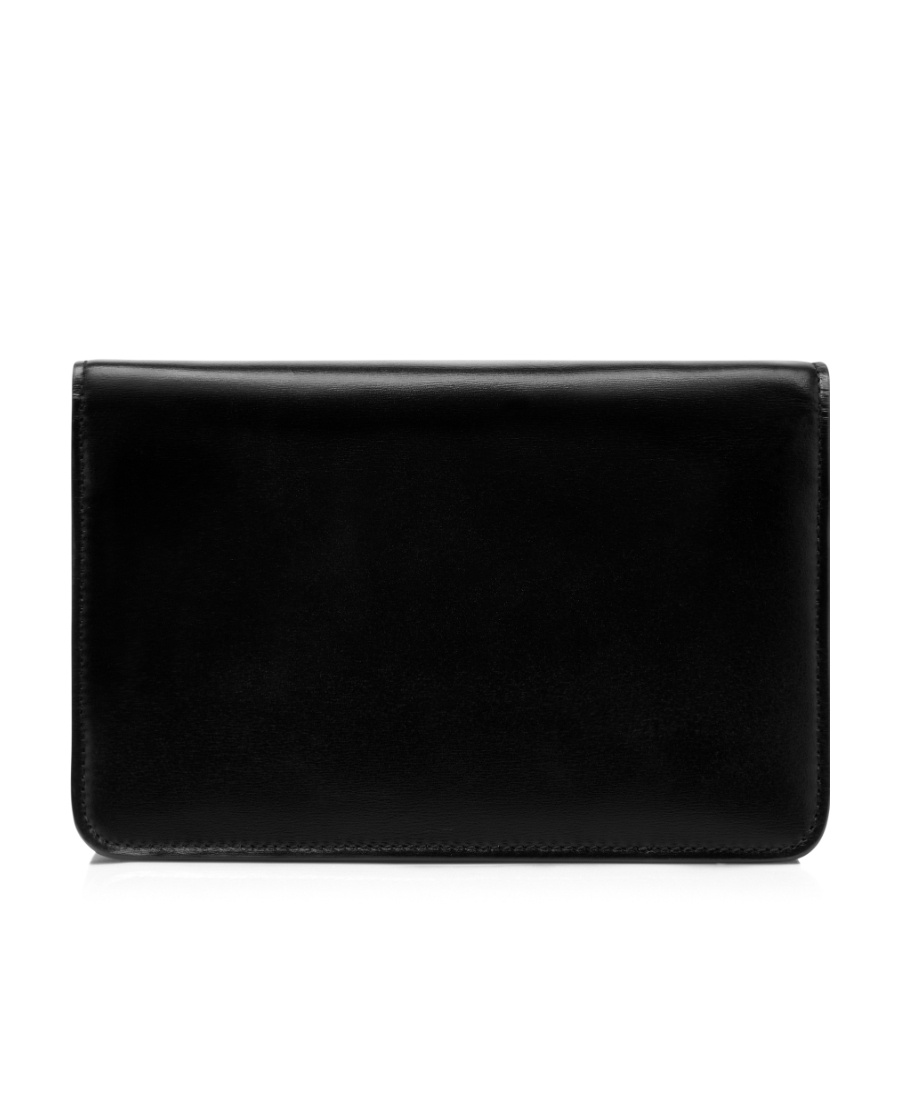 Tom Ford Mini Box Palmellato Shoulder Bag In Black