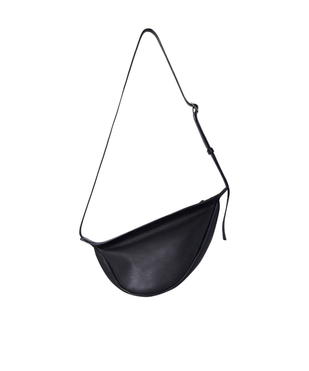 The Row Small Slouchy Banana Shoulder Bag In Black