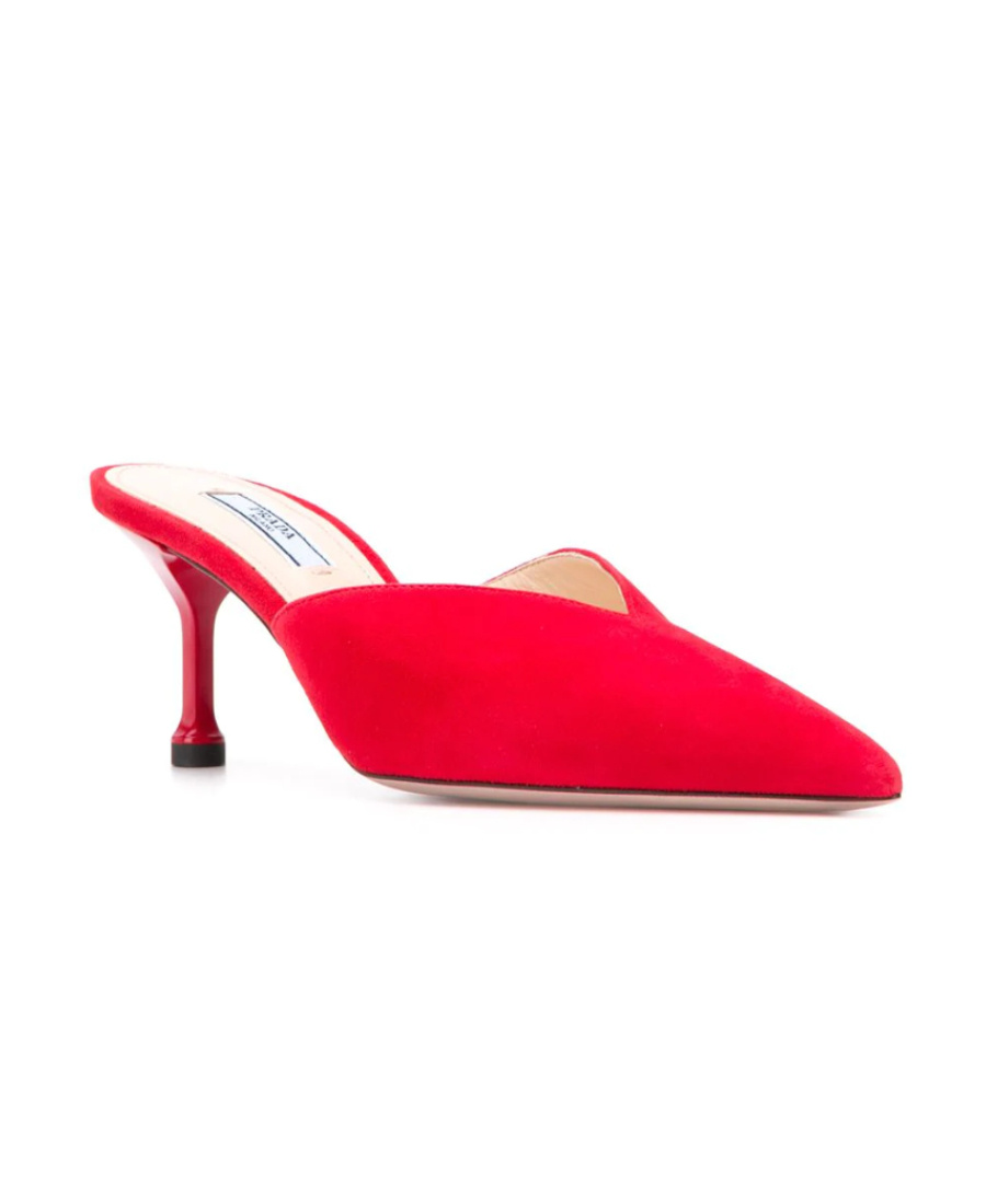 Prada Low-heel Pumps In Red