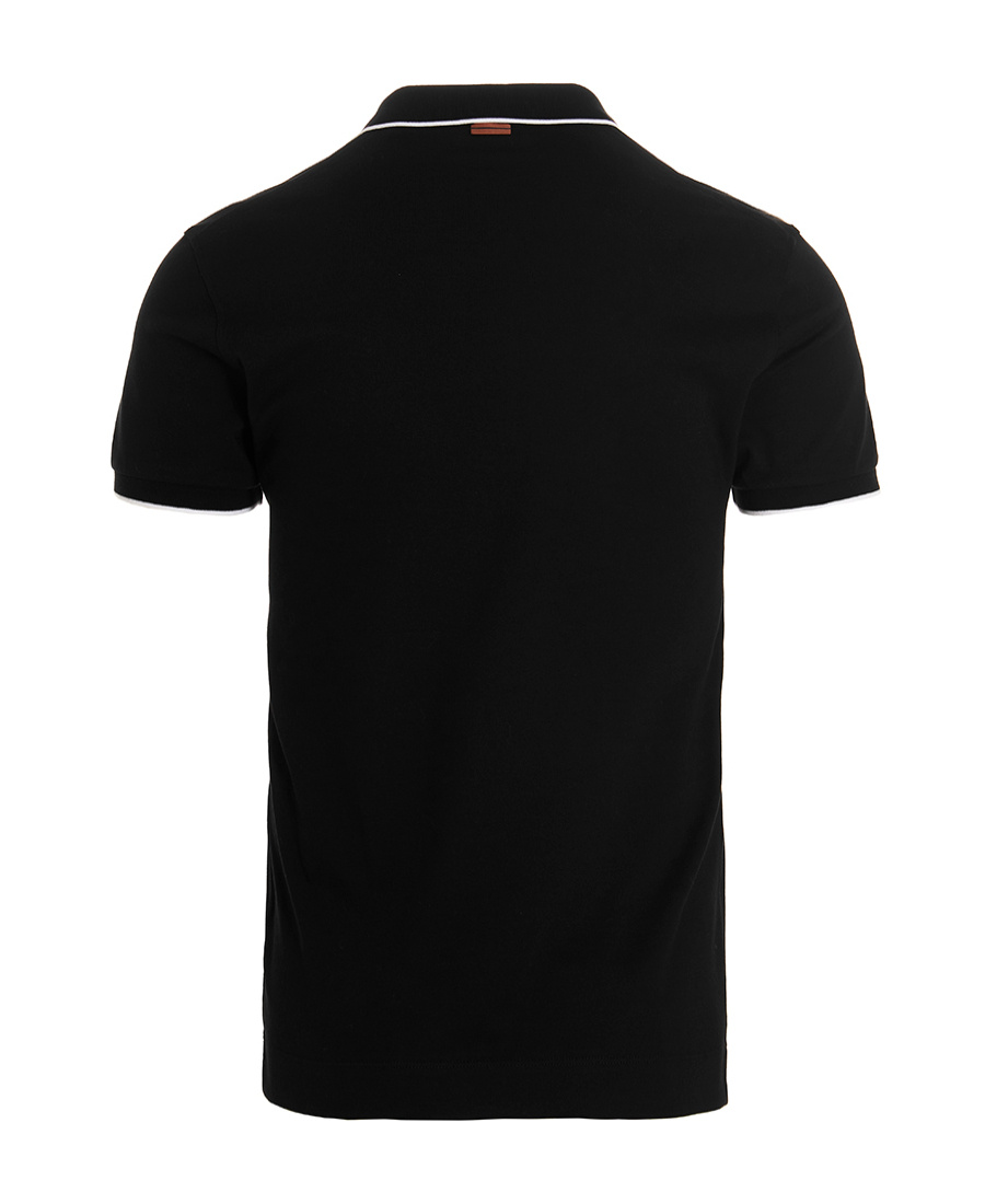 ZEGNA Z ZEGNA LOGO EMBROIDERED SHORT-SLEEVED POLO SHIRT