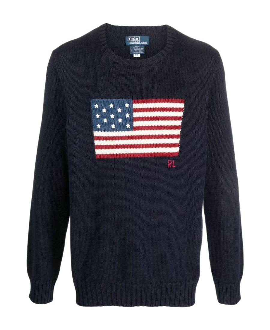 POLO RALPH LAUREN POLO RALPH LAUREN THE ICONIC FLAG JUMPER